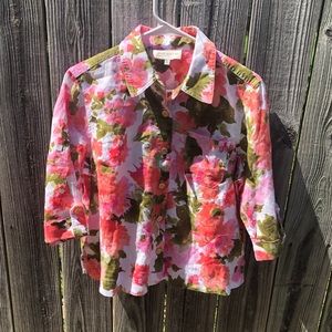 Jones New York Floral Jacket